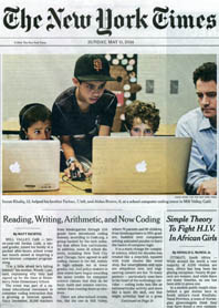 Hour Of Code Night in 5/11/14 NY Times